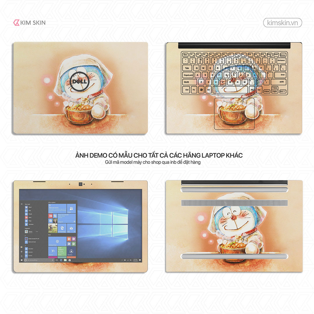 Miếng dán Laptop Doraemon Amh 158