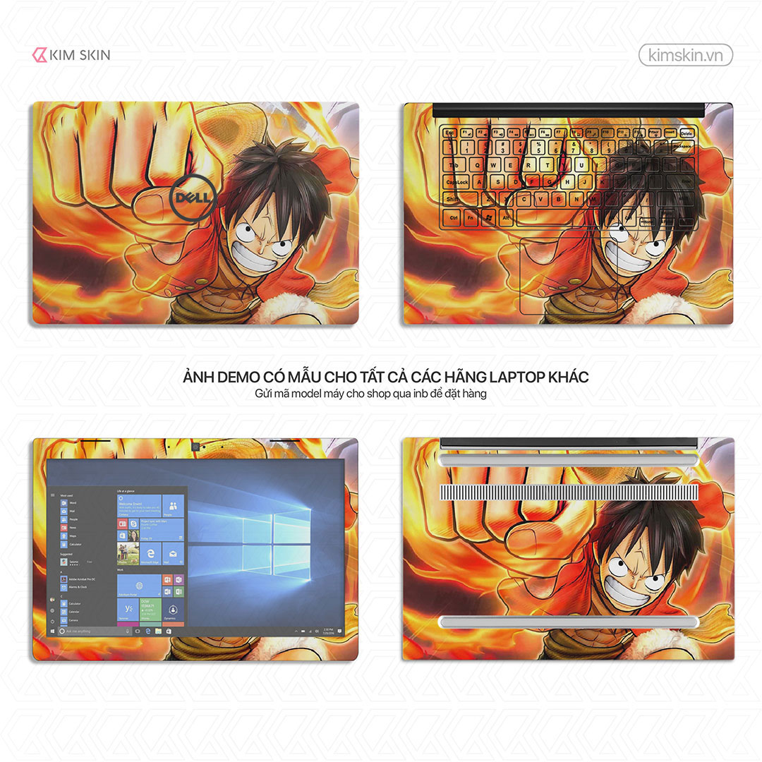 Dán decal Laptop Luffy Amh 210