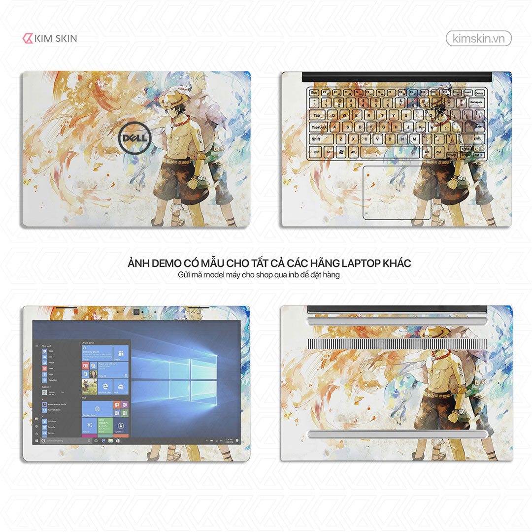 Decal dán Laptop One Piece Amh 224