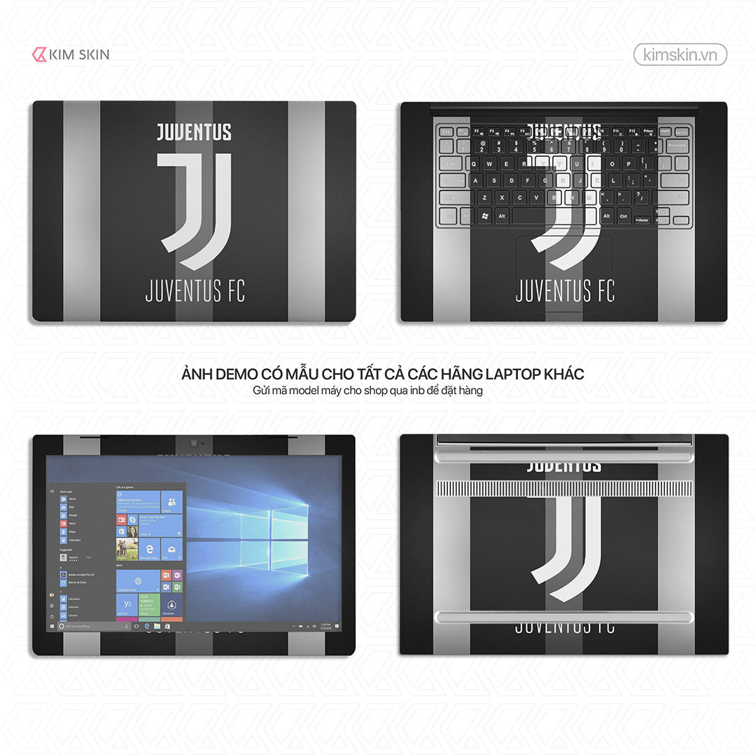 Decal dán Laptop Juventus BĐh 014