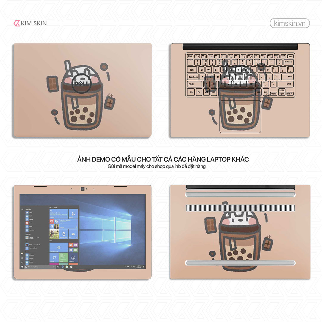 Skin Laptop Trà sữa Dtt 006
