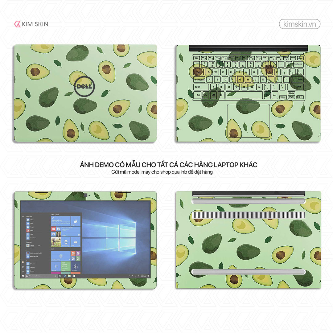 Skin Laptop Quả bơ Dtt 039