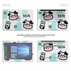 Decal Laptop Bò sữa Dtt 046a