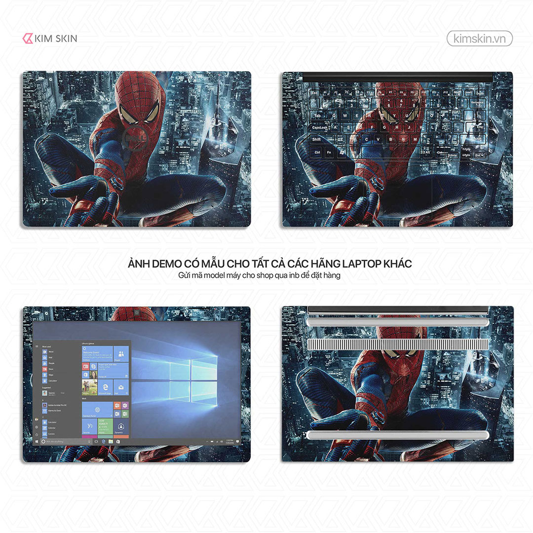 Miếng dán Laptop Spider Man Mvh 004