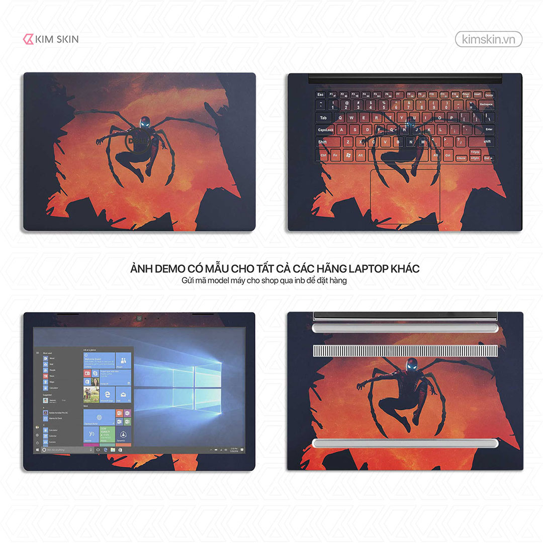 Decal dán Laptop Spider Man Mvh 007