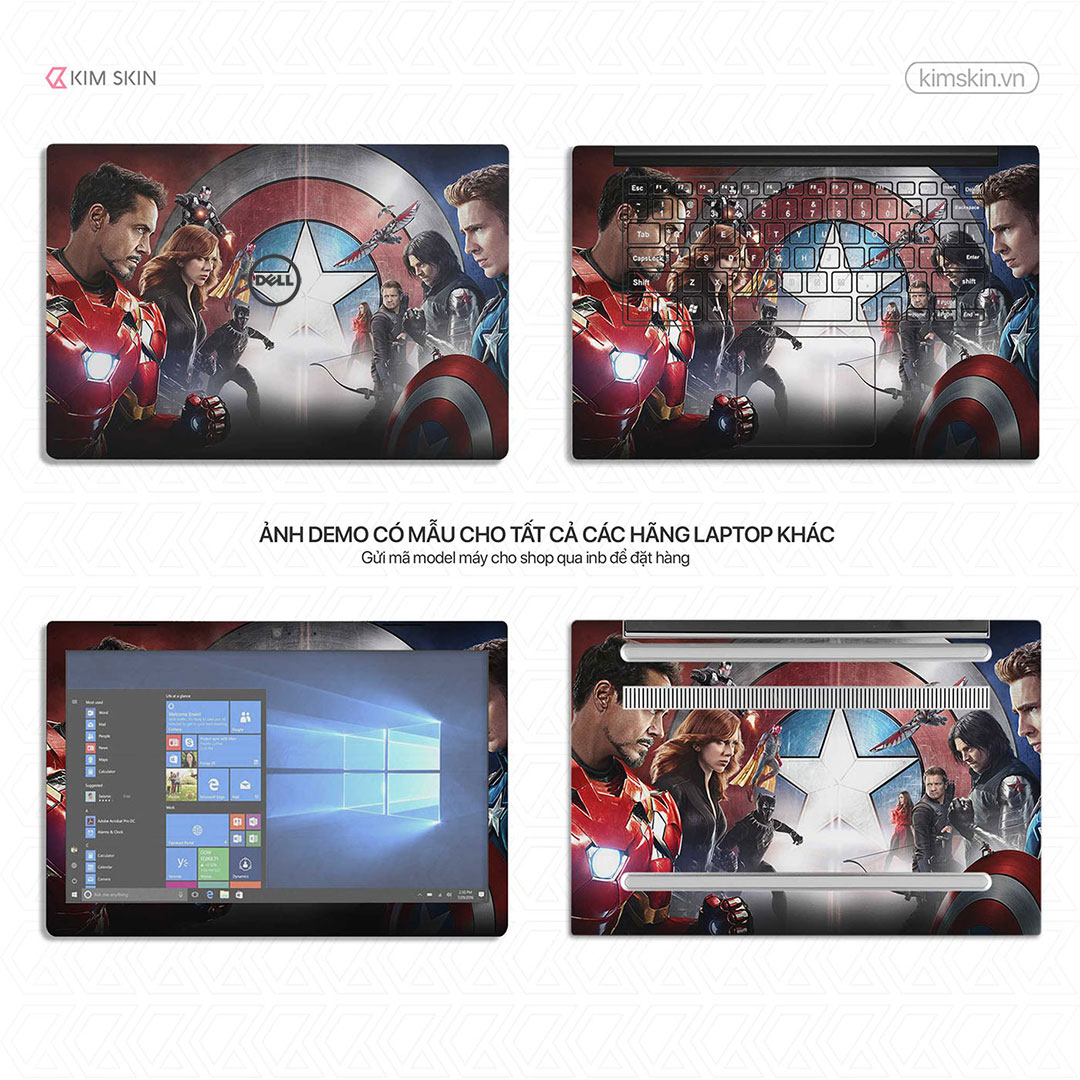 Decal Laptop Avengers Mvh 009