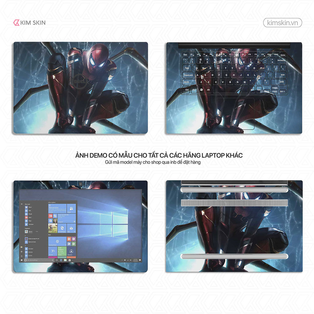 Miếng dán Laptop Spider Man Mvh 019