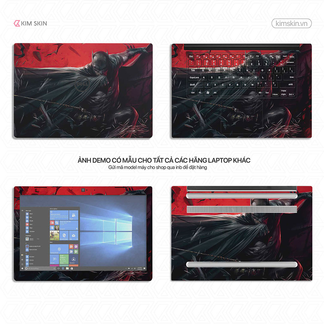 Decal laptop Bat Man Mvh 025