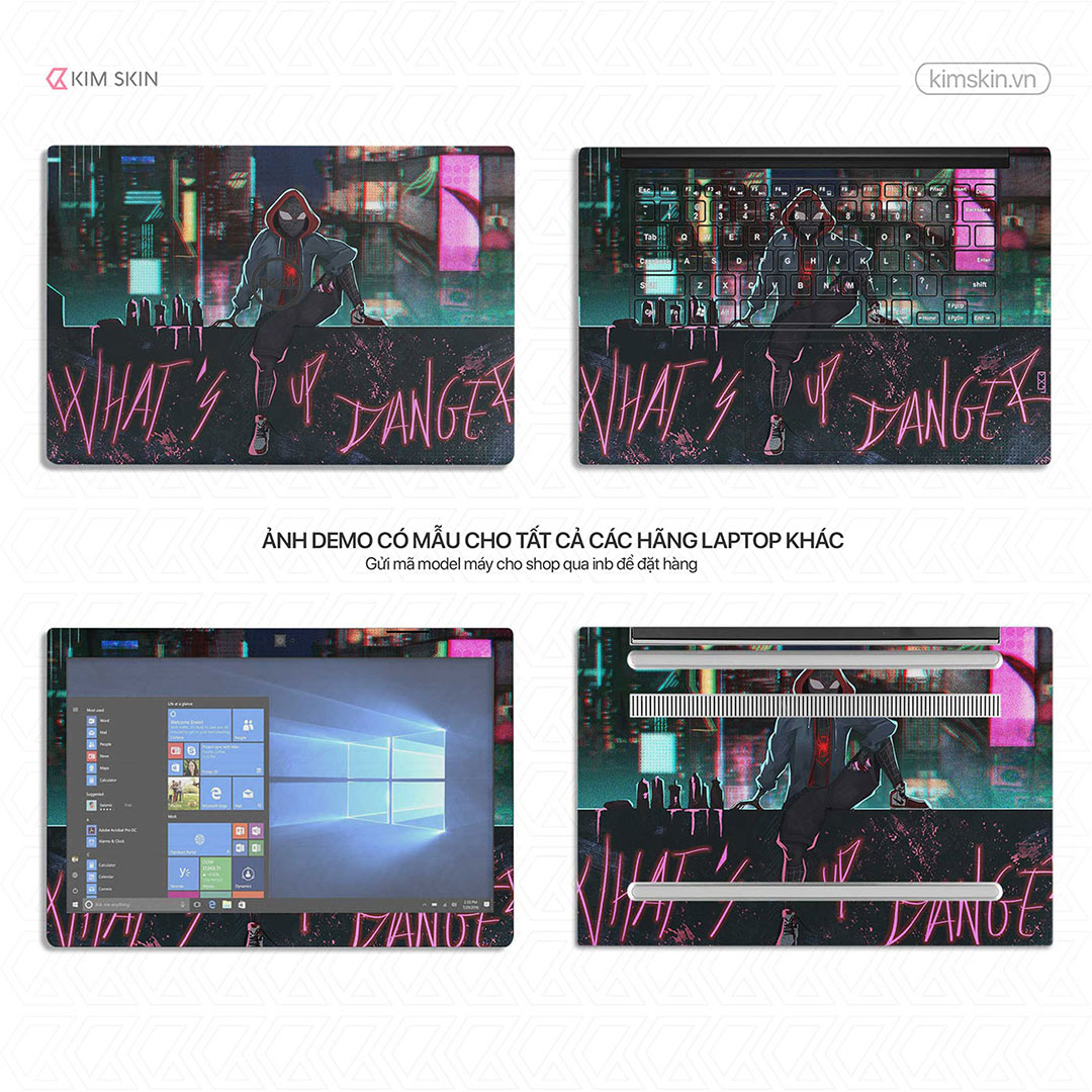 Miếng dán Laptop Spider Man Mvh 033