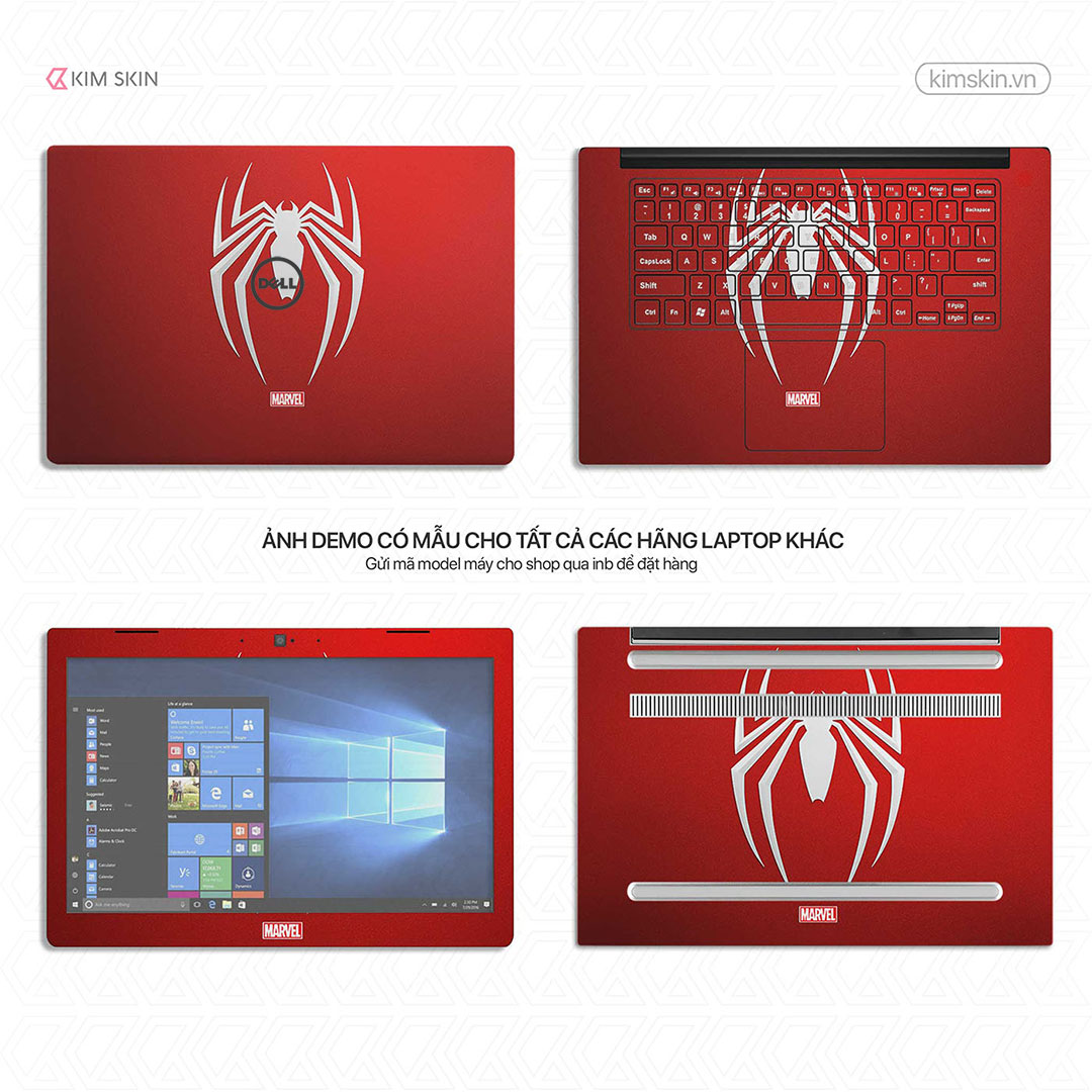 Mvh 036 Decal dán Laptop Spider Man Mvh 036