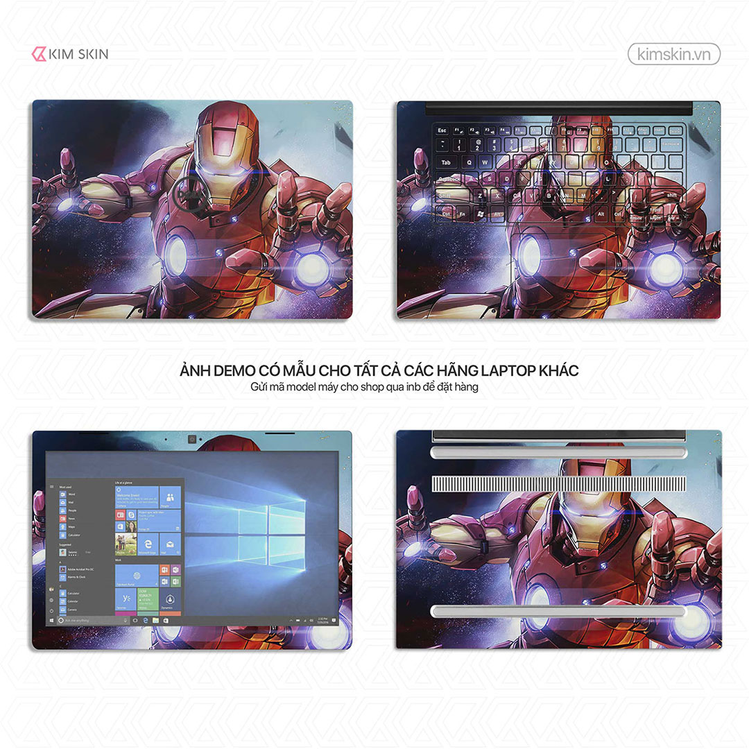 Decal Laptop Iron Man Mvh 038