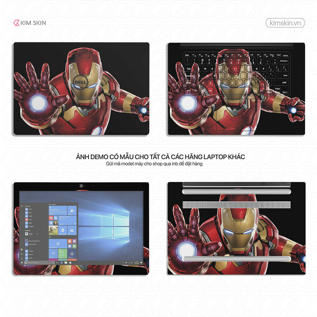 Miếng dán Laptop Iron Man Mvh 042