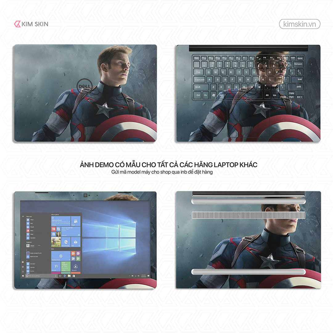 Skin Laptop Captain America Mvh 045