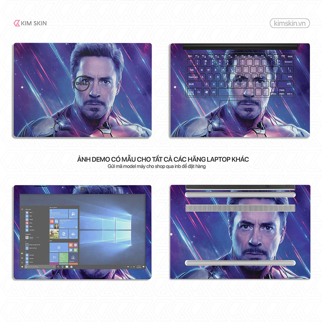 Dán decal Laptop Iron Man Mvh 057