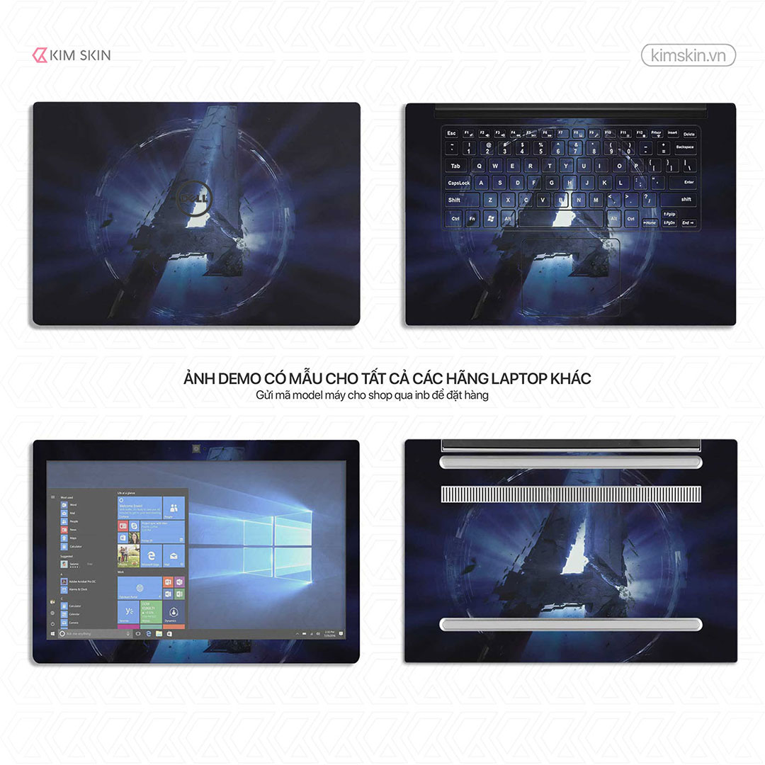 Miếng dán Laptop Avengers Mvh 059