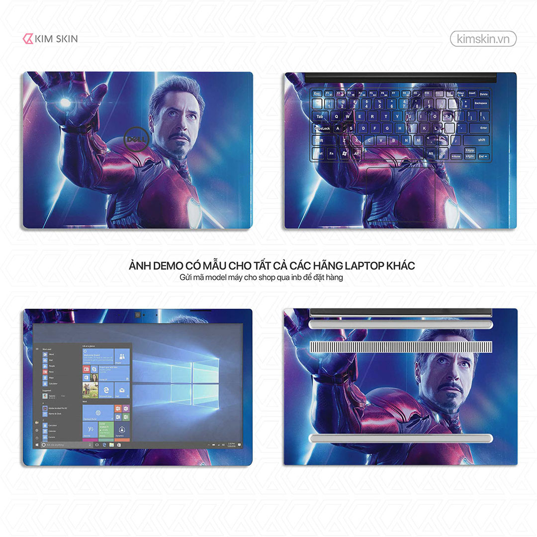Miếng dán Laptop Iron Man Mvh 063