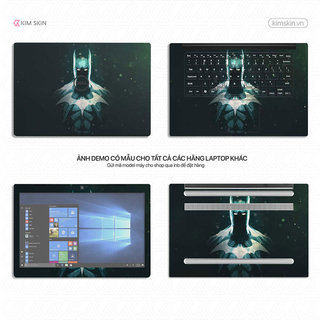 Decal dán Laptop Bat Man Mvh 070