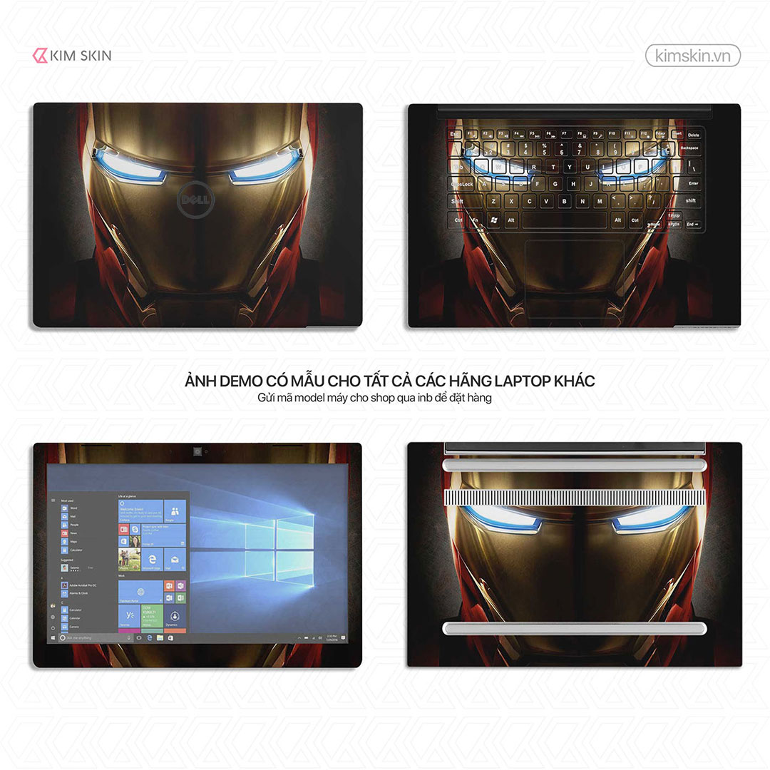 Miếng dán Laptop Iron Man Mvh 079