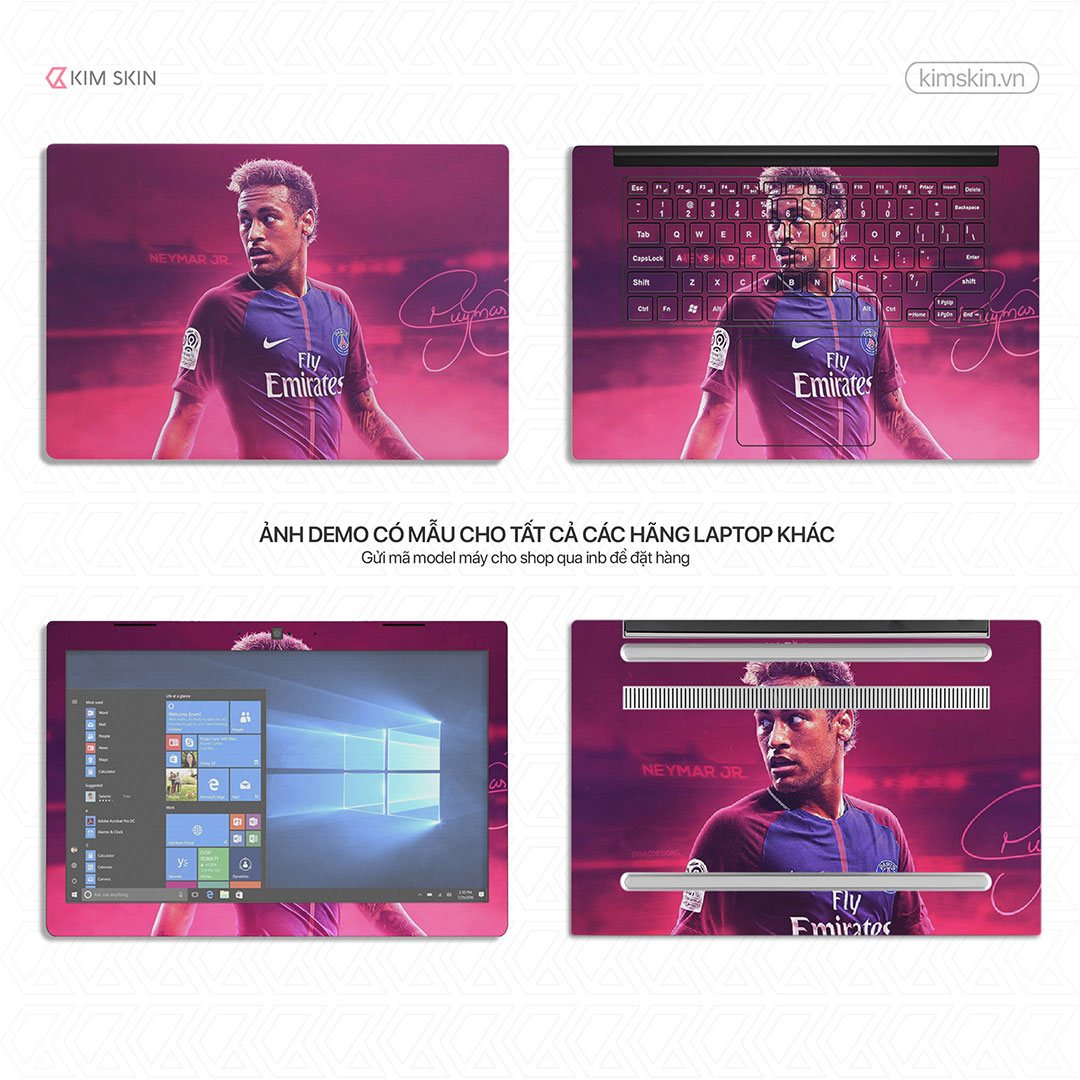 Dán decal Laptop Neymar BĐh 036