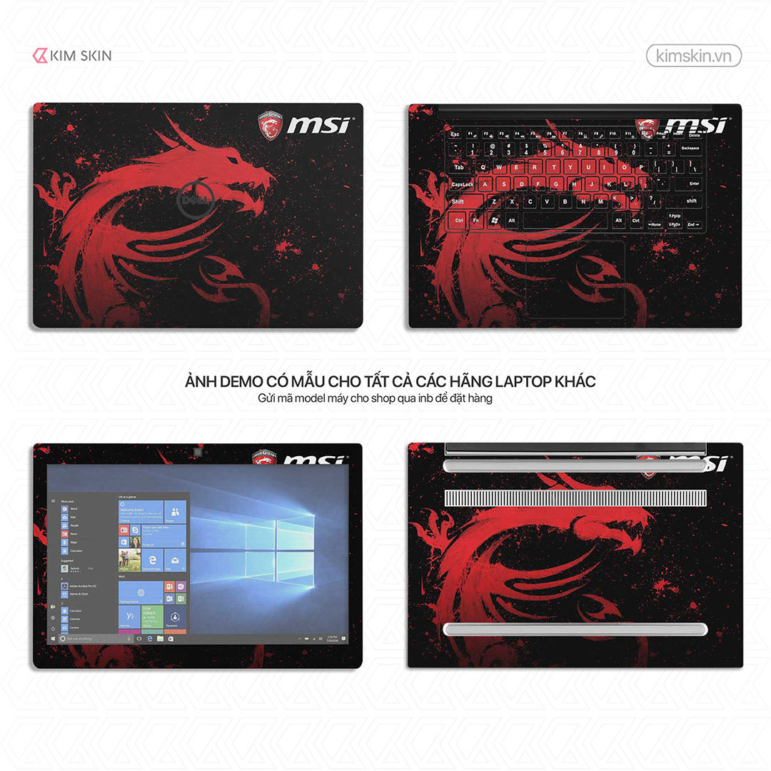 Decal Laptop MSI Gmt 136