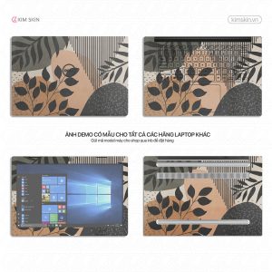 Decal dán Laptop hoa lá Hlh 028