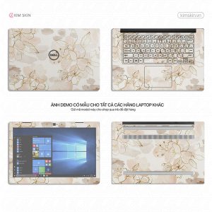 Dán decal Laptop hoa lá Hlh 030