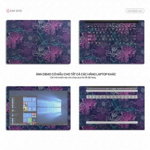 Decal dán Laptop hoa lá Hlh 043