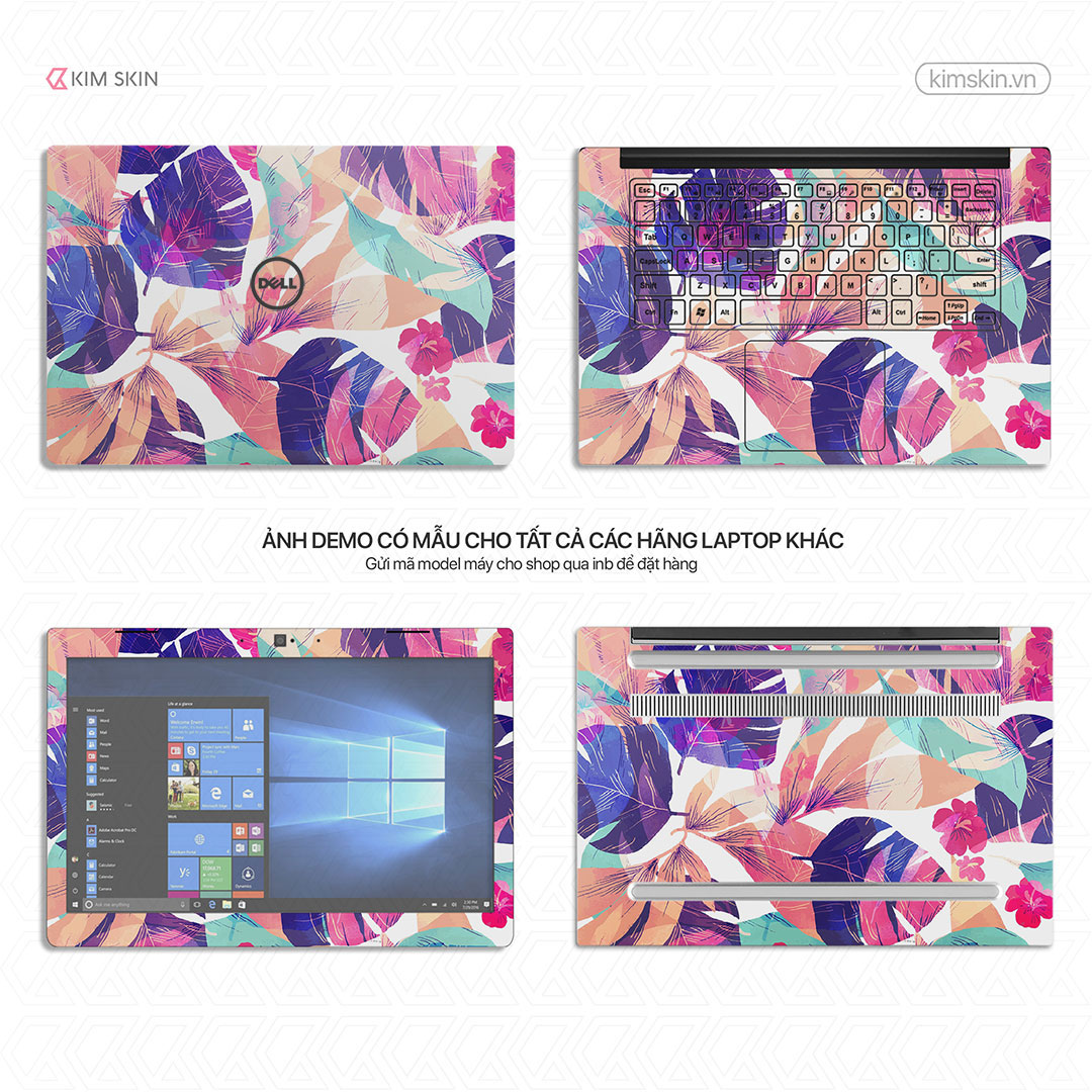 Miếng dán Laptop hoa lá Hlh 051
