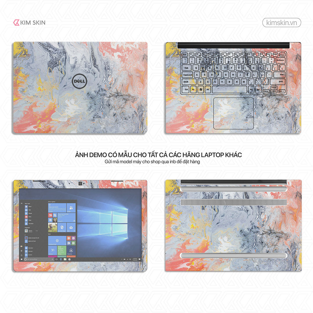 Dán decal Laptop vân đá Vdt 009