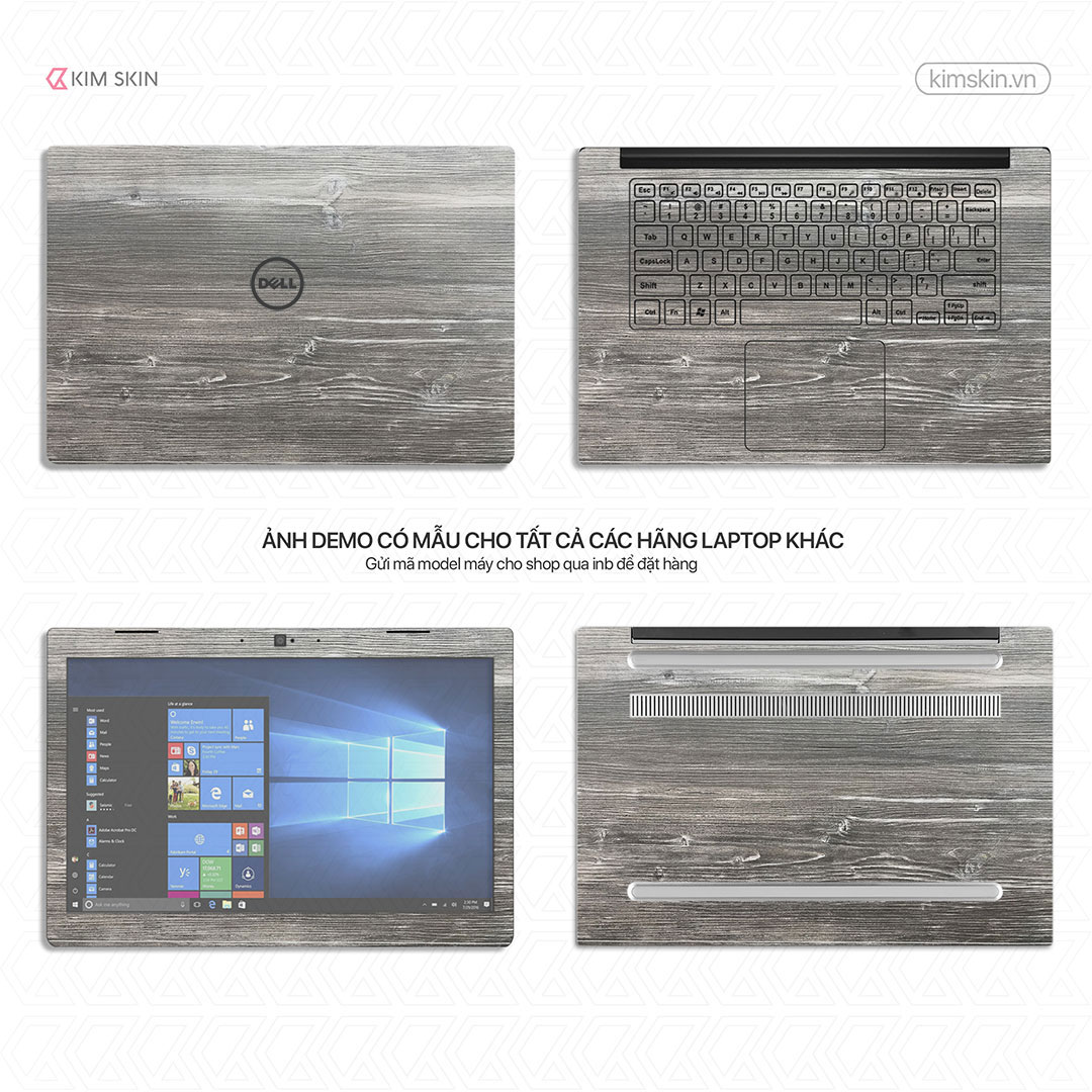 Dán decal Laptop vân gỗ Wdh 003