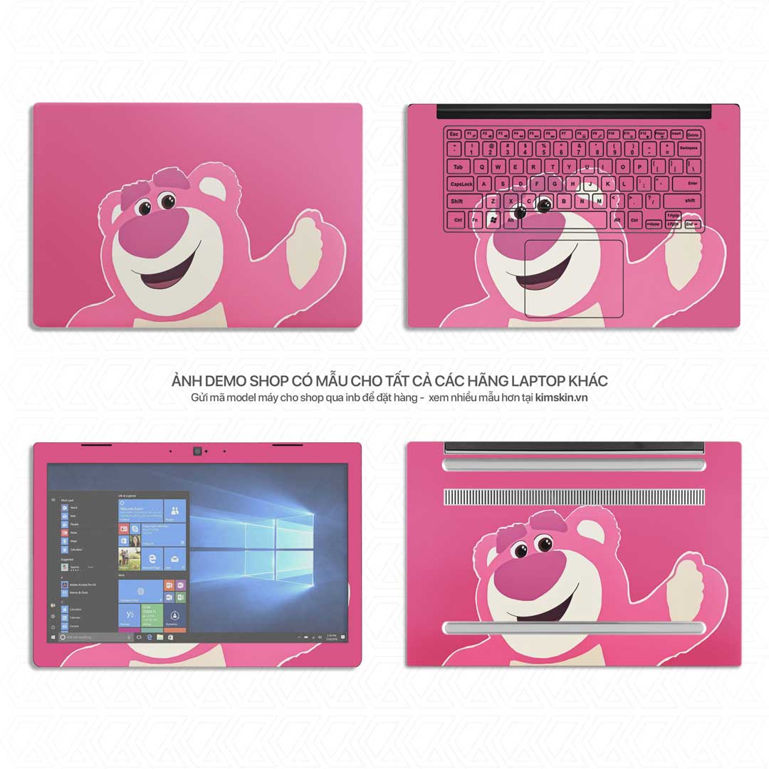 Skin Laptop Gấu dâu Lotso Dtt 137