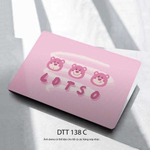 Decal dán Laptop Gấu dâu Lotso Dtt 138 C
